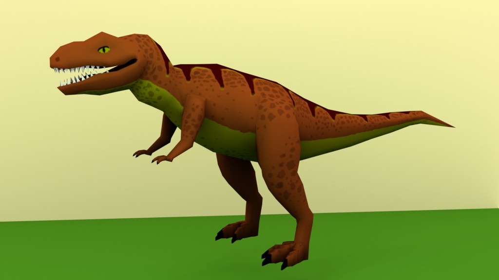 Lowpoly t-rex model preview image 1